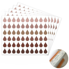 오키지 독서 인덱스 스티커 물방울 북마크 10P, D04, 10장