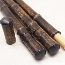 대나무 향꽂이 향관 수납통 겸용 향통 원목 명상 불교, 1개