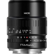 TTArtisan 40mm f2.8 매크로 X-마운트 단일 초점 렌즈 APS-C 일본 정품 후지필름 X 수동 미러리스 카메라용 컴팩트 경량 고배율 인물 사진 곤충 꽃 정물 사진, マイクロフォーサーズ, Black