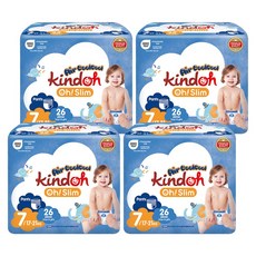 킨도 프리미엄 오슬림 에어쿨쿨 팬티형 기저귀, 7단계, 104매