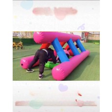 에어바운스 바이킹 반원 스포츠 교육 축제 야시장 에어시소 에어 교구 사다리 태권도 놀이터, 1개, 시안 삼각 3m