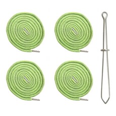 (끼우개 포함) 140cm 원형 후드끈 바지끈 4개, 1세트, 올리브그린(4개)