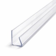 6mm 폴리카보네이트 U 캡 - 트윈 월 패널용 4피트 클리어 엔드 채널 온실 지붕 시트용 UV 및 내후성 가장자리 보호기 6팩, 6