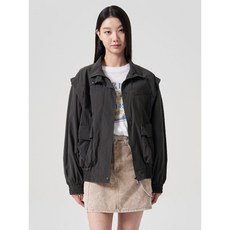 (국내매장정품) 에잇세컨즈 8SECONDS 아웃포켓 오버핏 점퍼 애쉬 (164339EY14) 164339EY14 156172