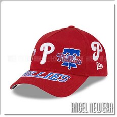 New Era 費城費城人隊 棒球帽, 紅, 1個