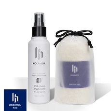 HODRMEN CSA Acne Treatment Body Spray, 1個, 身體噴霧*1罐+去角質沐浴巾*1條