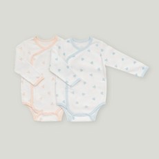 아이숲 아기곰 양면 배냇슈트 2color