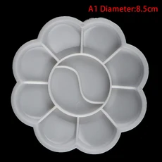 클립과 1Pcs 휴대용 팔레트 미니 호두 수채화 페인트 상자 그림 페인트 트레이 여행 미술 용품 ​​스케치북, 03 8.5cm