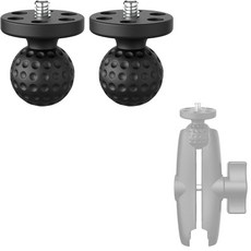 NKSRCP 1\" Ball Mount Adapter B Size Double Socket Arm, NKSRCP 1" Ball Mount Adapter B, 1개