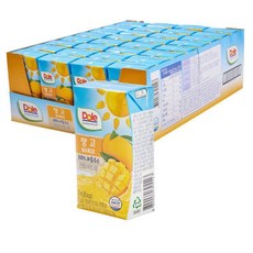Dole 과즙100% 프리미엄 망고 주스, 32개, 120ml