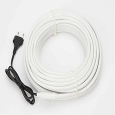 열선 PVC 수도 배관 65도 PE 동파방지기 2M 삽입형, 1