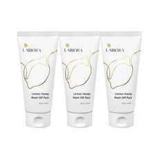 [본사정품] 라비오라 레몬꿀팩 레몬허니 워시오프팩 ++ 맑기 광채 보습 탄력 리프팅 각질 피부결 진정 모공 ++, 1개입, 3개