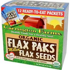 캐링턴팜스 플랙스 팍 밀드 플랙씨드 글루텐 프리, 144g, 1개