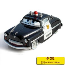 대형 합금 원격 조종 자동차 어린이 캐릭터 레이싱 장난감 선물, 1개, 경찰관