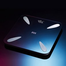픽스 스마트 인바디 체중계 FSC-101 가정용 다이어트 체지방 측정 비만도 계산 스마트 몸무게 측정기, 블랙