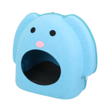 베스펫 고양이 도그 숨숨집 쿠션 하우스, 블루, 1개