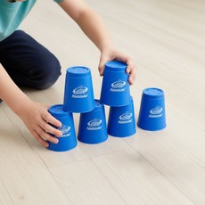 생활구역 스포츠 스택스 12개입 아기 장난감 장난감 선물 생활 체육 컵스택, 파랑, 1개