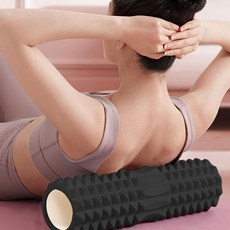 벨지안 스트레칭 돌기 요가 폼룰러, 1개, Black