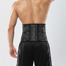 UNI-TOP護腰帶，透氣舒適彈性加壓，可調式支撐運動防護，男女適用, 黑色, 1個
