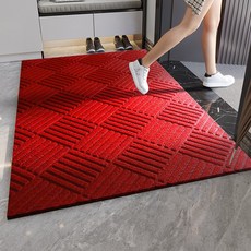 防滑刮泥地墊 室內入口吸水地墊 耐磨易清潔地墊, 红色, 1個