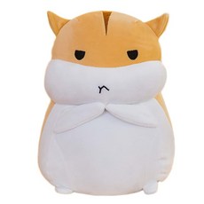 【喵的咧選物】倉鼠娃娃抱枕 可愛逗趣表情療癒娃娃 台灣現貨, 黃色, 1個