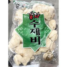 업소용 냉동 감자 수제비 사리 1000g 식당 수제비면, 1개