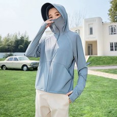 자외선 차단 의류 자외선 여름 모자 바람막이 냉감 통기성 UV차단 집업 후드티