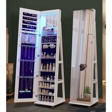 원룸 거울장 수납형 화장품 악세서리 주얼리 선반형, 1. 화이트
