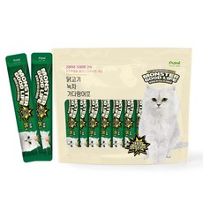 푸르미 고양이 몬스터굿라이프 대용량 짜먹는 간식, 녹차, 35g, 30개