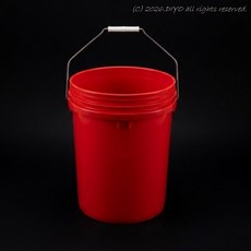 다용도 휴대용 버킷 20리터 빨간색 20L, 빨간색 1개