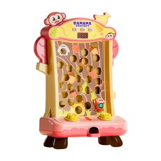 雪倫小舖 聲光音樂益智遊戲機 動物搬運接球桌面遊戲機玩具 親子互動 兒童訓練手眼協調 反應接球電動玩具, 猴子-接球闖關遊戲機, 1個