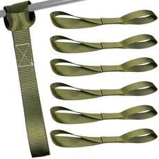 6 개 소프트 루프 타이 다운 스트랩 오토바이 자동차 캠핑 적재 부착물 용 헤비 듀티 웨빙 나일론 래싱 루프 스트랩 (3300lb)