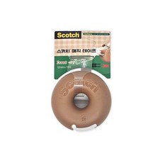 3M 스카치 매직 테이프 도넛 카라멜 (12x10) 학교 사무실 비품 1+1 구성, 단품, 단품