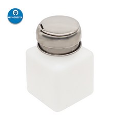 【XF】爆款防靜電塑料酒精瓶按壓式 200ml 250ml塑料液體 洗闆水酒瓶子, 1個, 100ML