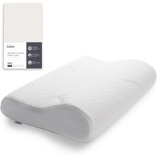 텐퓨루 베개 세트 오리지날 S사이즈 케이스 베이지 정규품 저반발 베개(폭 50x안길이 31x높이 8 cm) 커버 세트품 일본 Tempur 템퍼 215319, 텐퓨루 베개 세트 오리지날 S사이즈 케이스 베이지 정규