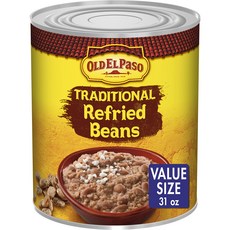 올드 엘 파소 전통 리프라이드 빈 밸류 사이즈 31 온스 Old El Paso Traditional Refried Beans Value Size 31 oz., 전통적인