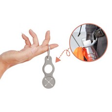 등산 텀블러 수건 걸이 튼튼한 실리콘 버클, 그레이