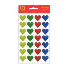 세모네모 1000 모양견출지(하트) 10-342-1 7매 혼합 19x18 (1개입)+커머스커낵트Shop, 개 1개입