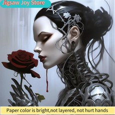 페인팅 키트 미래지향적인 풀 아크릴 원형 캔버스 자수 크로스 아트 홈, 1개, 1. 500pcs-38x52cm