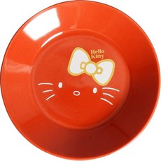 산리오 (SANRIO) 헬로키티 플레이트 접시 소접시 소접시 지름 약 13×3cm 헤이세이 레트로 미니멀 식기 키티 굿즈 잡화 빨강 HK161-257