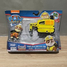 TOMICA 多美 汪汪隊 毛毛 阿奇 小力 天天 隊長 摩托車 警車 消防車 垃圾車, 1個, 小力挖土機