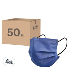 KOgi 宏瑋 一般醫療口罩 未滅菌 50片/組 4組, 碧海青天色, 4盒, 50片