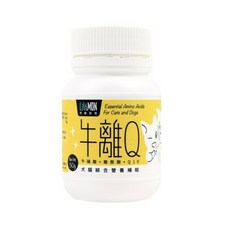 ㊆㊆犬貓館 LitoMon 怪獸部落 犬貓營養品 皮膚保健/腸胃健康/元氣活力補給/保健粉 益生菌, 1個, 牛離Q 50g