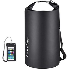 방수가방 물놀이 드라이백 수영장 카약 보트 야외 활동을 위한 OMGear 방수 드라이 백팩 휴대폰 파우치 40L30L20L10L5L 플로팅, Black, 5L, Black