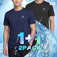 [백화점]K2 반팔티 1+1 기능성 냉감 케이투 반팔 티셔츠 2PACK