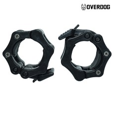 오버독 중량봉용 락조 마구리 2개, 블랙, 1세트