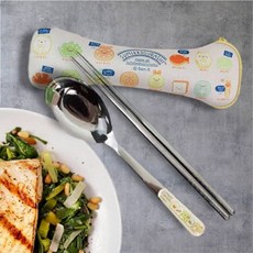 正版角落生物潛水布餐具3件組-開學特價兒童餐具組, 1個