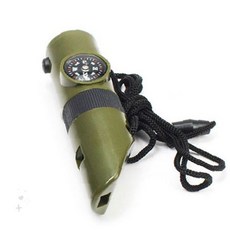 야외생존 방향확인 비상신호 휴대간편 등산 캠핑 조난구조 안전 장비 도구, 1개, 다기능 호루라기나침반