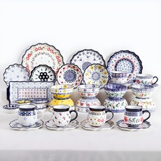 메종오브제 프라카 4인 디너 홈 식기세트 32p, 혼합색상, 식기 12종, 1세트