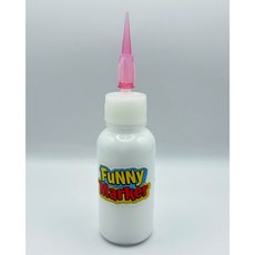 퍼니 패브릭 마카펜 검정 티셔츠 등 패브릭 전용 DIY 마커, 1개, White 30ml